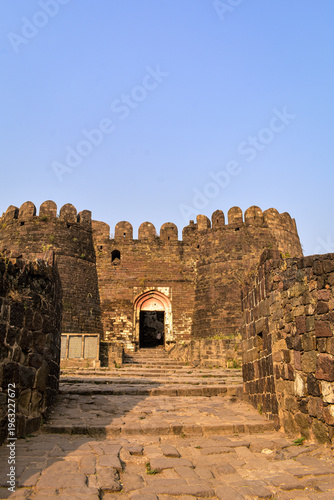 Daulatabad Fort, also known as Devagiri, is a 12th-century, impregnable hill fortress near Aurangabad, Maharashtra 