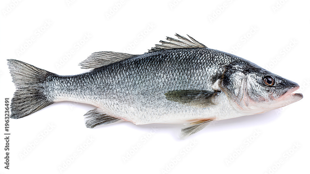 Obraz premium salmon fish isolated on white background