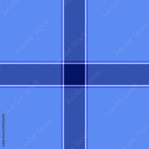 Comfortable vector check background, mature tartan seamless textile. Scotland texture fabric plaid pattern in blue and light colors.