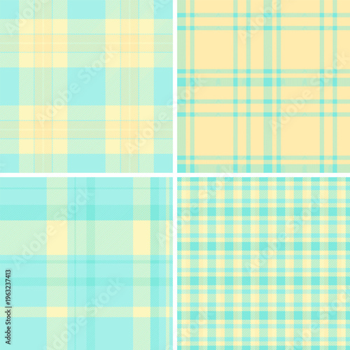 Retro plaid pattern set in seamless vector style. Ideal for fabric printing, fashion branding, notebooks, scrapbooking layouts, and background graphics.