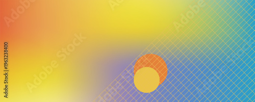 Smooth and blurry colorful gradient mesh background. Modern bright rainbow colors. Easy editable soft colored vector banner template. Premium quality