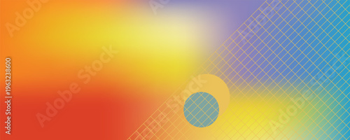 Smooth and blurry colorful gradient mesh background. Modern bright rainbow colors. Easy editable soft colored vector banner template. Premium quality