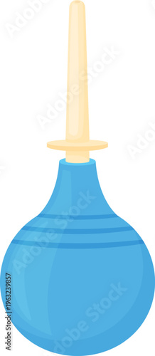 Enema bulb syringe medical procedure aid