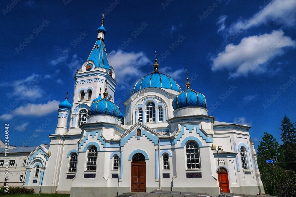 Fototapeta premium St.Simeon and St.Ann Orthodox Cathedral in Jelgava, Latvia