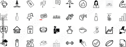 Collection of diverse icons representing various concepts visually