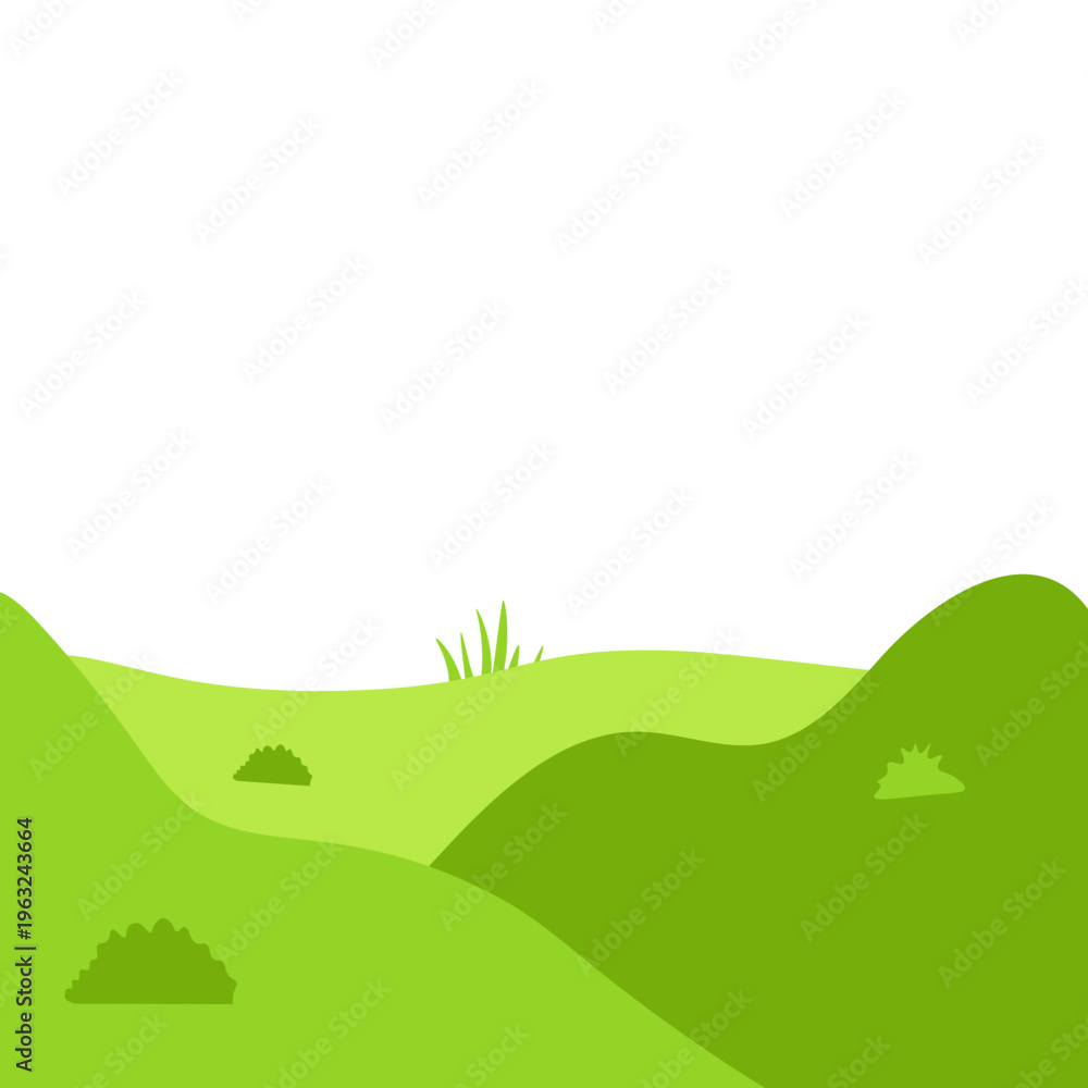 Obraz premium Spring Greenfield Landscape