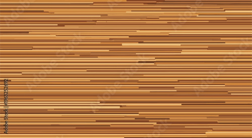 Horizontal abstract illustration of warm colored wooden planks