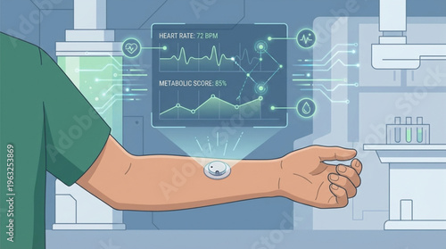 Futuristic Wearable Health Monitor Device for Metabolic and Heart Rate Tracking