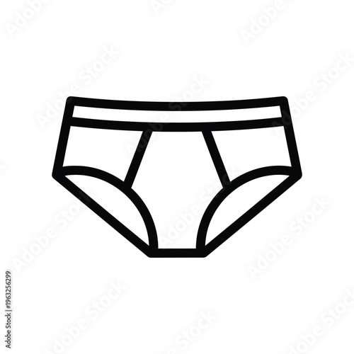 Underwear Icon Clothing Vector Symbol