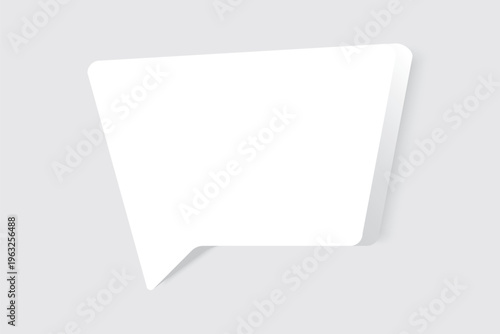 Speech bubble blank frame, text quote box, message