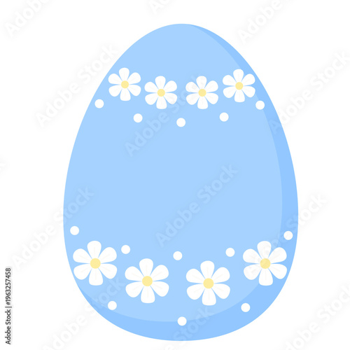 Cute Ornate Egg Icon Isolated on Transparent. Lovely Easter Holiday Mascot. Cartoon Funny Childish Drawn Food for Egg Hunt Family Party. Greeting Card Religion Tradition Symbol Decoration