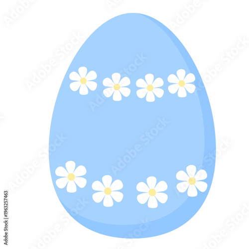 Cute Ornate Egg Icon Isolated on Transparent. Lovely Easter Holiday Mascot. Cartoon Funny Childish Drawn Food for Egg Hunt Family Party. Greeting Card Religion Tradition Symbol Decoration