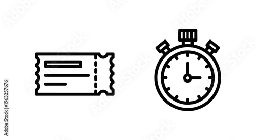 Ticket and sla timer icons: event access and service level agreement management