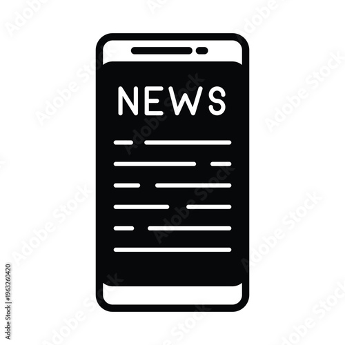 News App Vector icon which can easily modify or edit