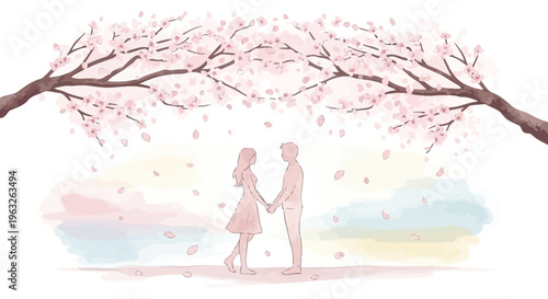 Couple Holding Hands in Love 1.