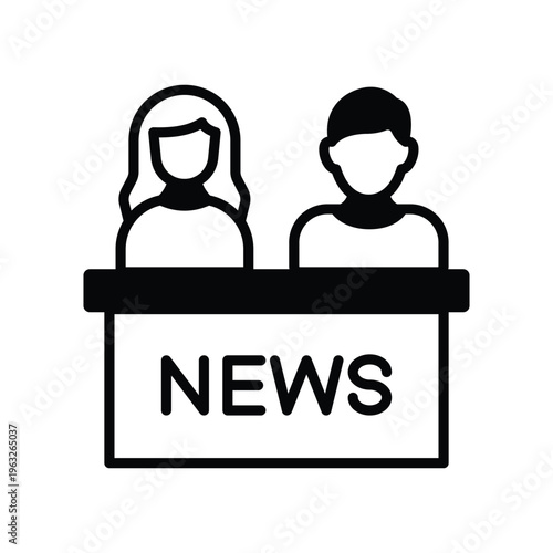 News Panel  Vector icon which can easily modify or edit