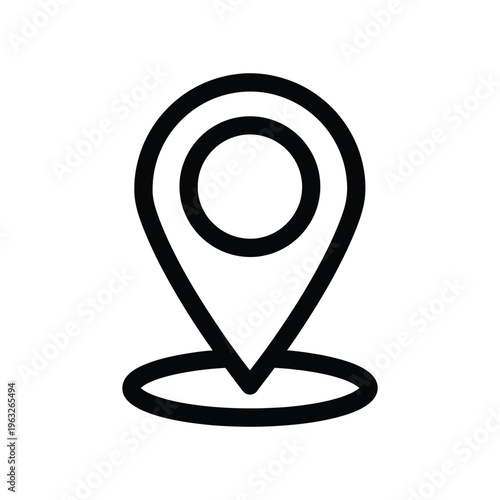Location Pin Map Marker Commercial Icon