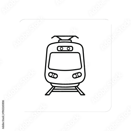 Train Transportation Icon Commerce