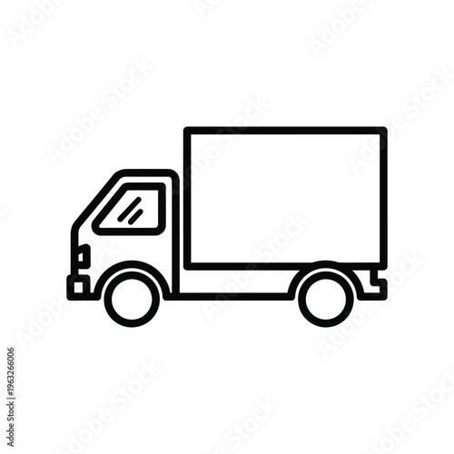 Truck Logistics Shipping Commercial Icon