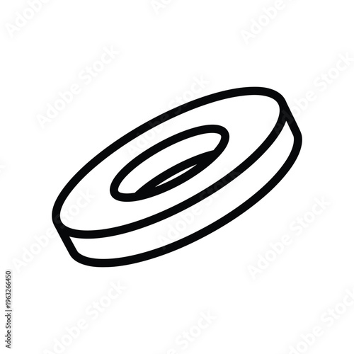 Washer Hardware Component Abstract Component