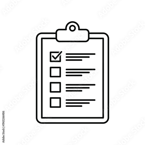 Clipboard Checklist Task Completion Business Tool