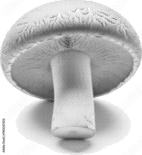 mushroom fungus nature organic halftone plant forest biology food vegetable raw botanical wild nature
