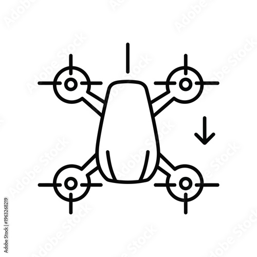 Drone Descend Target Vector