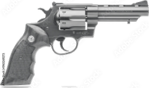 revolver gun weapon pistol halftone bullet handgun military history sheriff western cowboy protection barrel