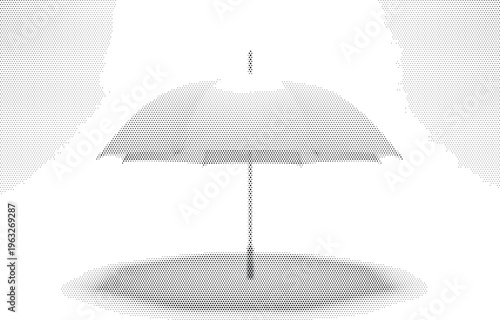 umbrella rain weather protection halftone accessory shelter shadow parasol outdoor object coverage storm dry
