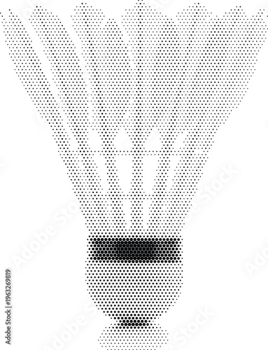 shuttlecock birdie badminton sports halftone equipment athlete game match competition racket exercise recreation athletic