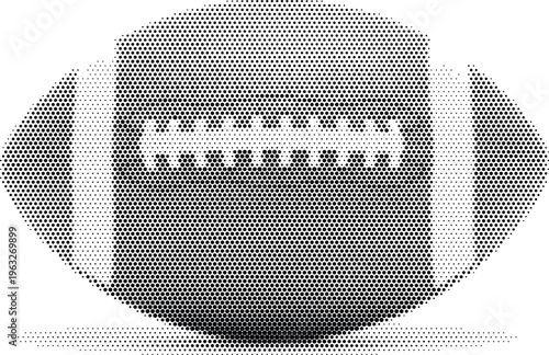 american football ball sports halftone game competition athlete equipment field player hobby exercise recreational