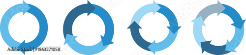 イラスト素材：サイクル図　サイクル矢印　set of recycling icons. 	recyclable icon set.