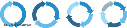 イラスト素材：サイクル図　サイクル矢印　set of recycling icons. 	recyclable icon set.