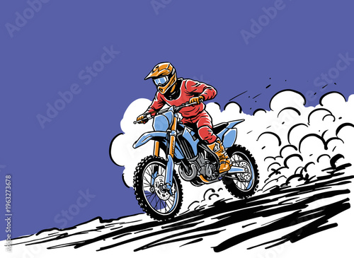 Build for speed. Motorbike print design for t shirt print, poster, sticker, background and other uses. Legend race. Extreme racing club.