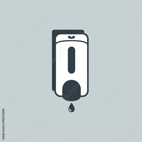 Hand Soap Dispenser with Liquid Droplet.