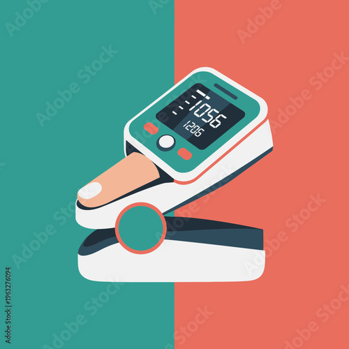 Pulse Oximeter on Finger Tip.