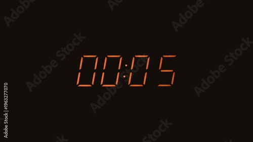 digital, led, clock, display, light, countdown, time, sign, timer
