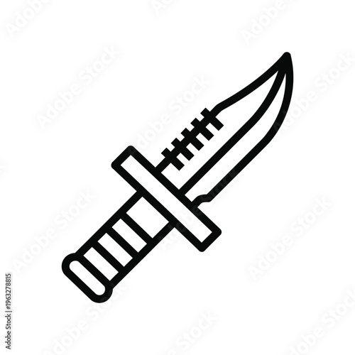 Knife Cutting Edge Vector Illustration Commercial
