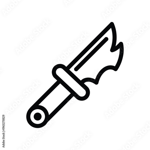 dagger weapon icon commercial concept