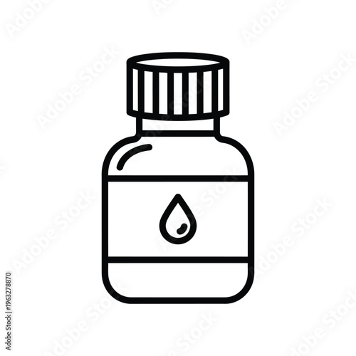 Droplet Bottle Icon Science Medicine Health Care