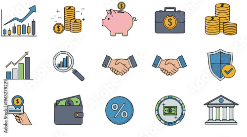Financial Icons Set