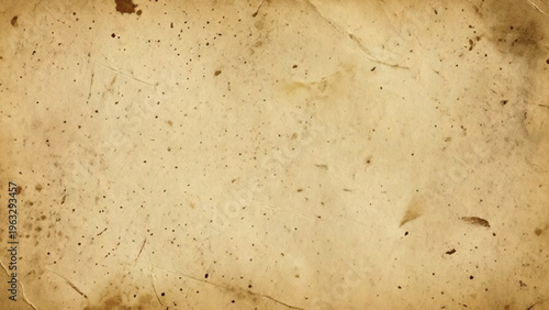 Aged, stained parchment paper with a textured, vintage appearance.
