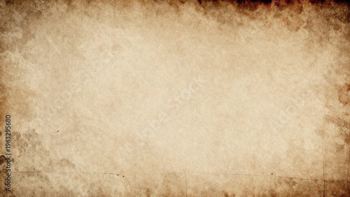 Aged parchment paper texture with dark, blurred edges and vintage tones