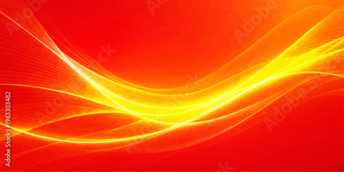 Abstract red background featuring flowing waves of light and fire texture with an artistic fractal pattern in motion to create a vibrant energy backdrop for modern design wallpaper