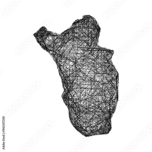 Sketch Kilkenny outline map design
