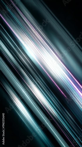 Abstract lines, light trails and motion blur for futuristic technology background with dynamic energy flow showcasing speed and innovation in digital design. Speedlines, streaks and glowing paths