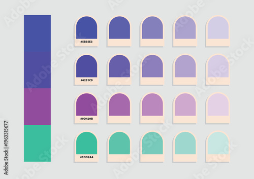 Stylish nail polish set featuring pink purple brown and red shades arranged as swatches on neutral background showcasing cosmetic beauty variety and contemporary manicure design aesthetics