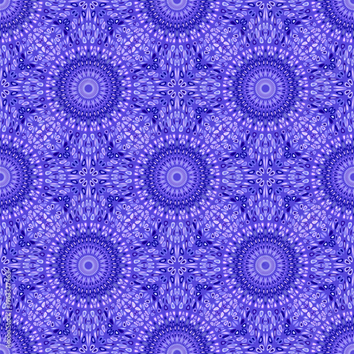 Seamless geometrical garden mandala pattern design - spiritual abstract bohemian vector background