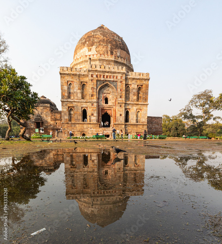 
Lodi Gardens, Stone Tomb from the 14th Century in Delhi, India
