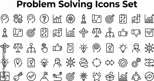 Problem Solving Icons Set
